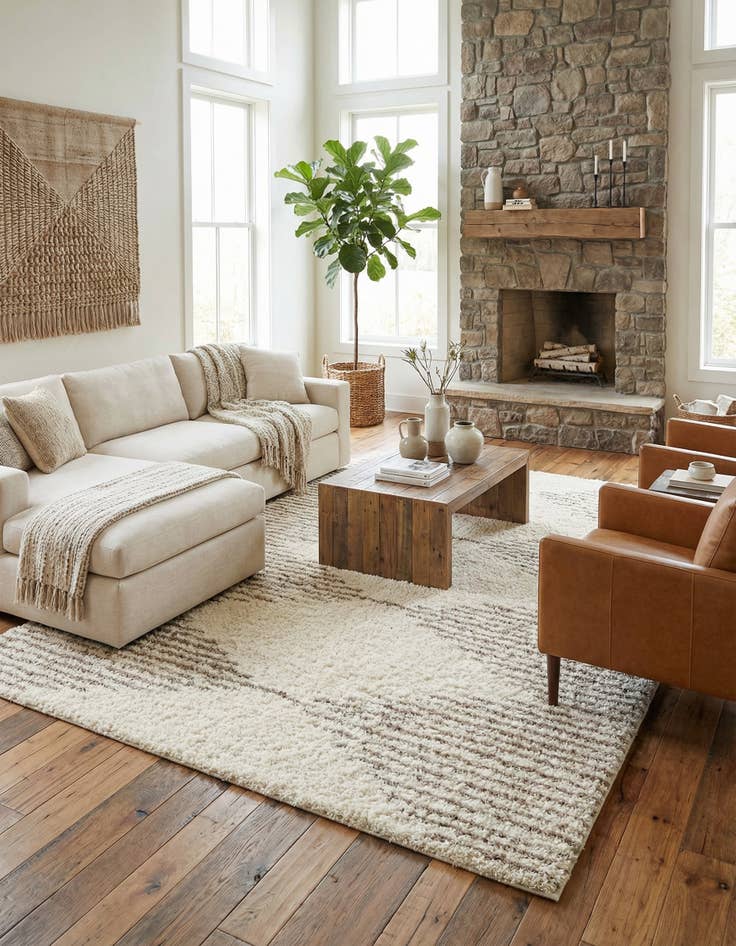 Detail image of 10' x 14' Infinity Shag Rug