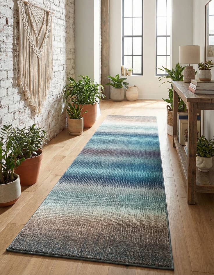 Detail image of 2' 7 x 10'  Washable Casablanca Runner Rug