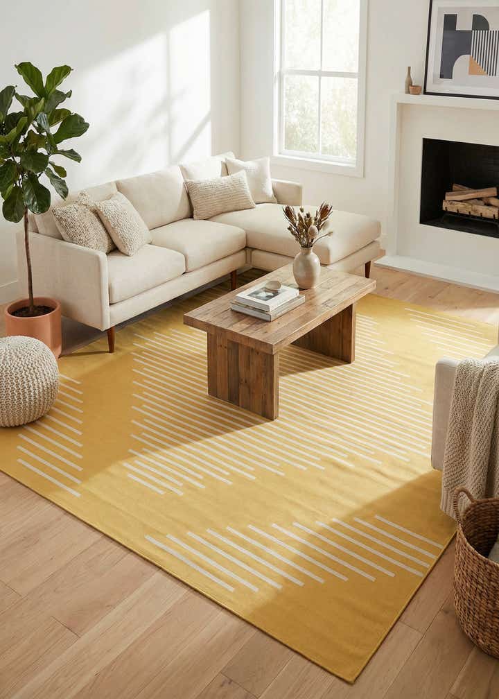10' 8 x 10' 8 Easy-Clean Modern Indoor / Outdoor Square Rug