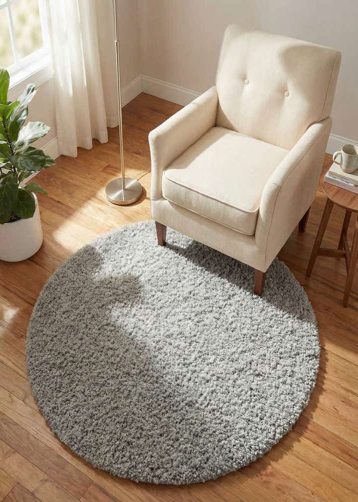3' x 3' Zermatt Shag Round Rug
