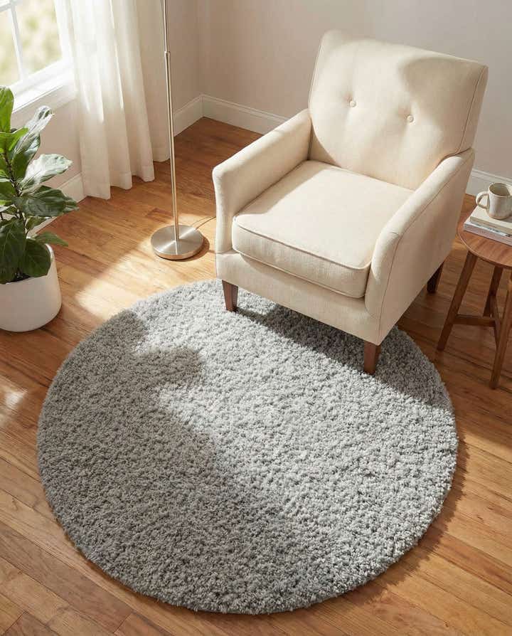 3' x 3' Zermatt Shag Round Rug