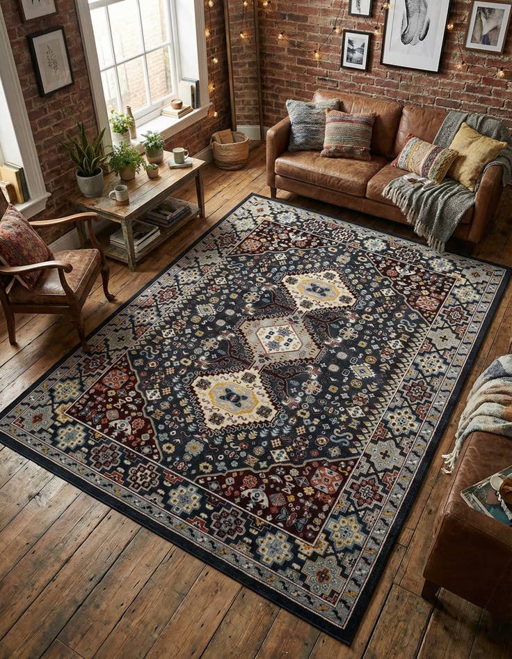 Detail image of 9' x 12' Kamala Washable Rug