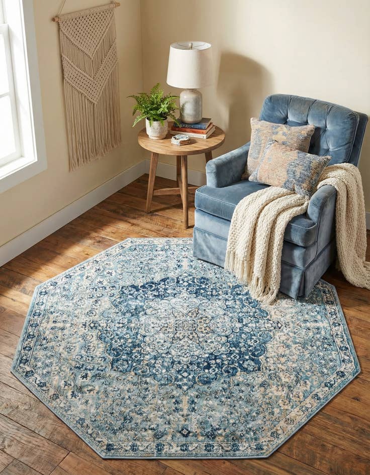 Detail image of 4' x 4' Newport Octagon Rug