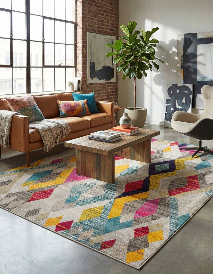 Detail image of 9' x 12' 2 Washable Mesa Rug