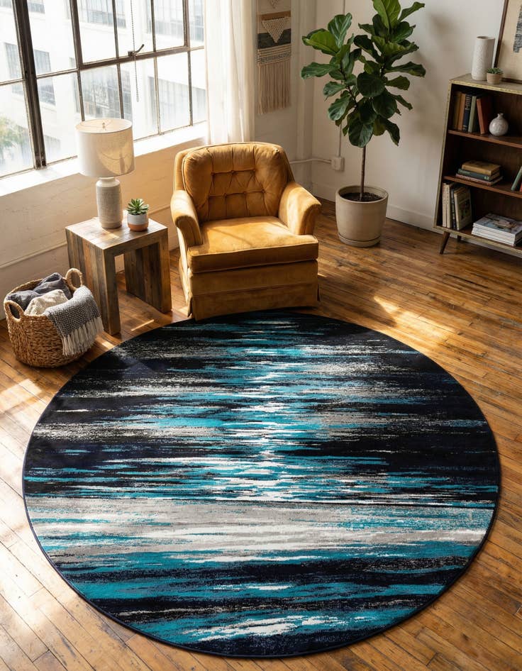 Detail image of 10' x 10' Metropolis Round Rug