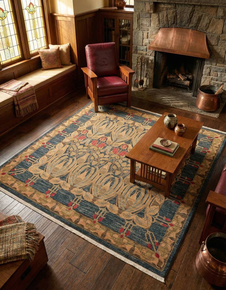 Detail image of 8' x 8' Kensington Square Rug