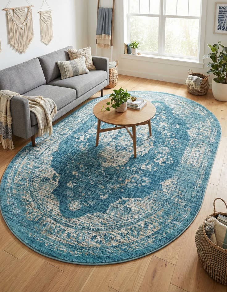 Detail image of 6' x 9' Stockholm Oval Rug