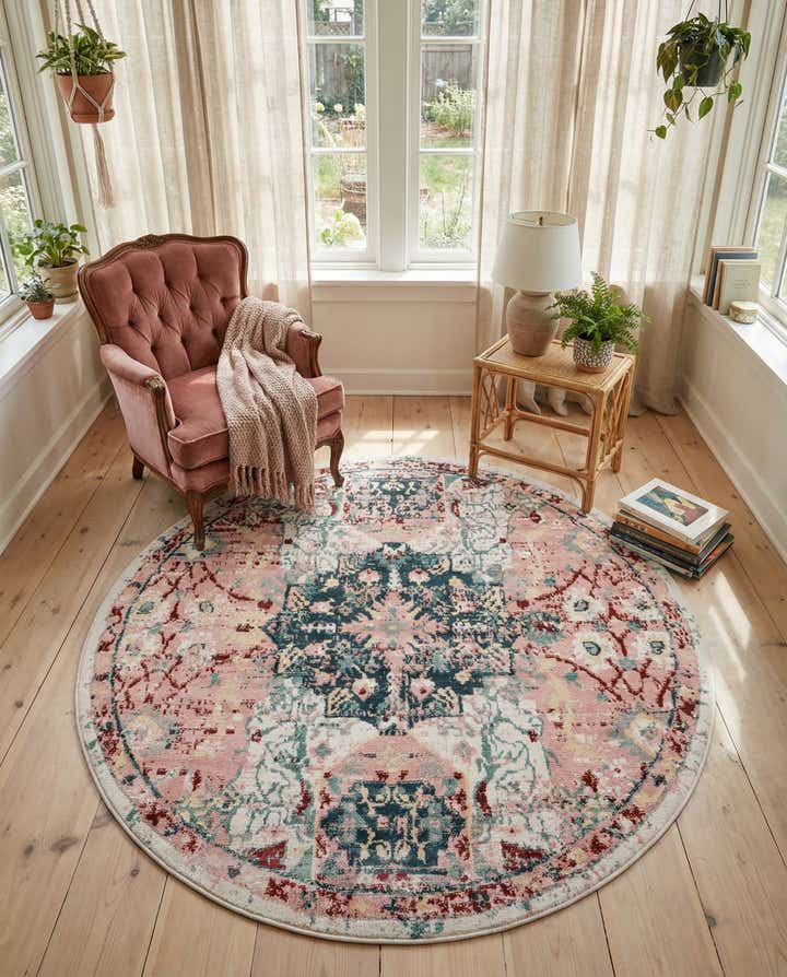 7' x 7' Charleston Round Rug