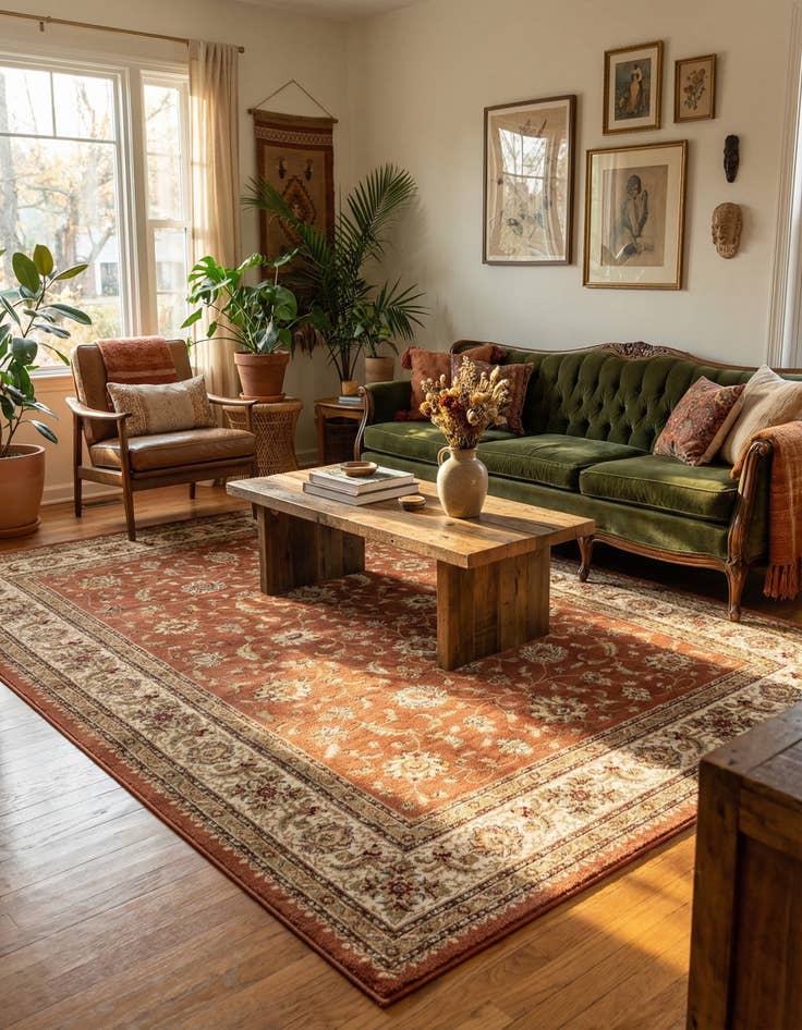 Detail image of 9' x 12' Classic Agra Rug