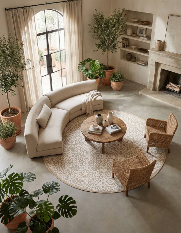 Detail image of 10' 8 x 10' 8 Himalaya Round Rug