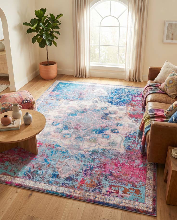 Detail image of 7' 10 x 11' Washable Renaissance Rug