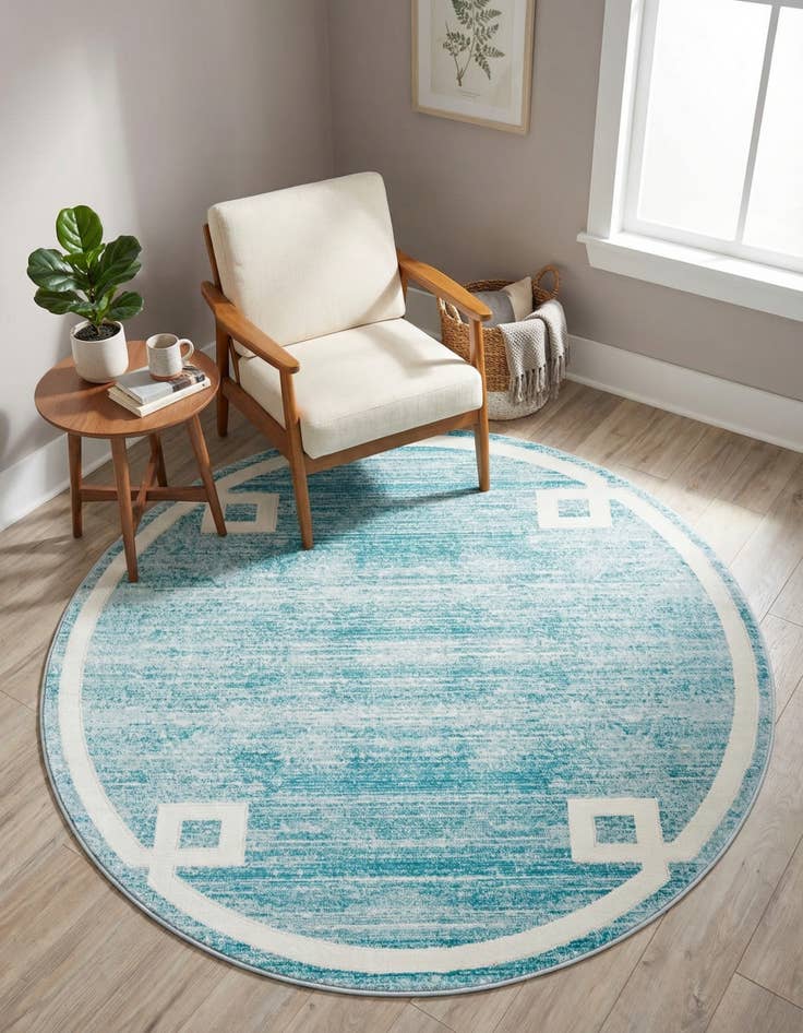 Detail image of Jill Zarin 5' 3 x 5' 3 Uptown Lenox Hill Round Rug