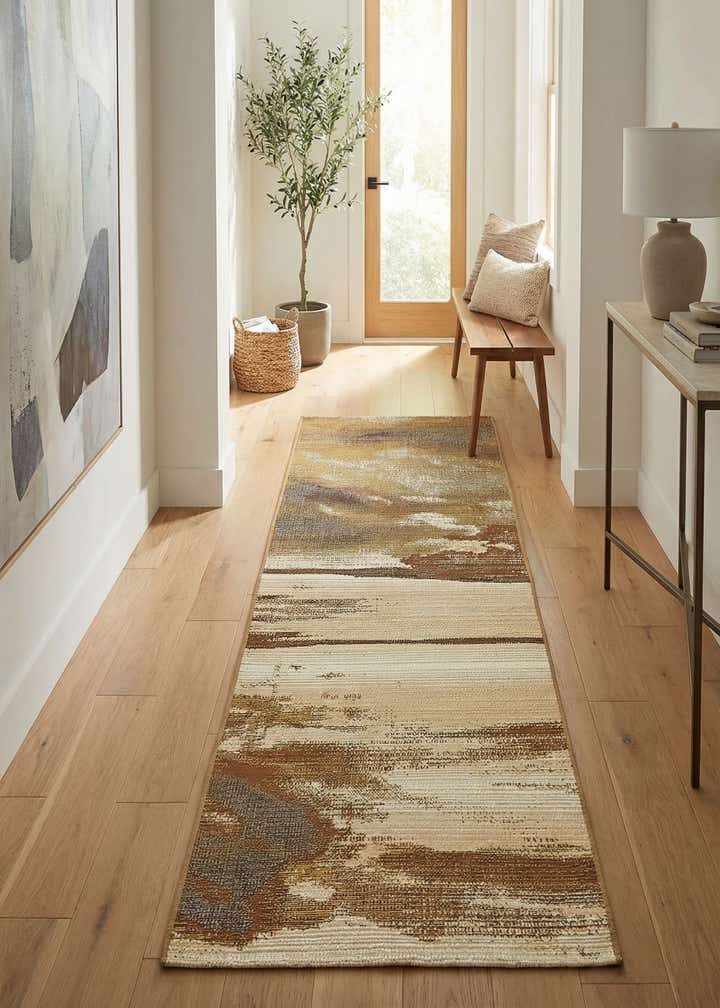 2' x 6' Easy-Clean Modern Indoor / Outdoor Runner Rug