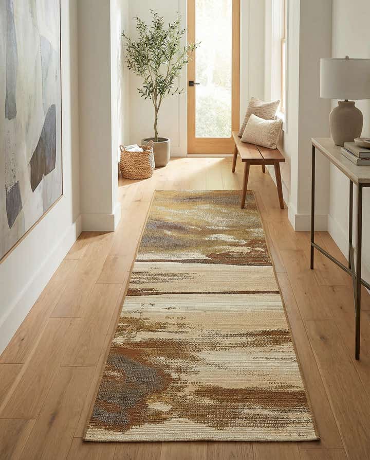 2' x 6' Easy-Clean Modern Indoor / Outdoor Runner Rug