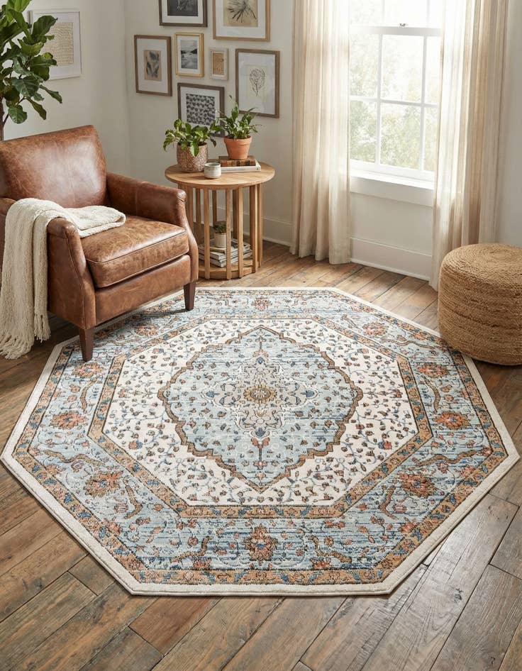 Detail image of 7' x 7' Nyla Octagon Rug