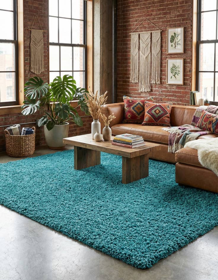 Detail image of 10' x 13' Solid Shag Rug