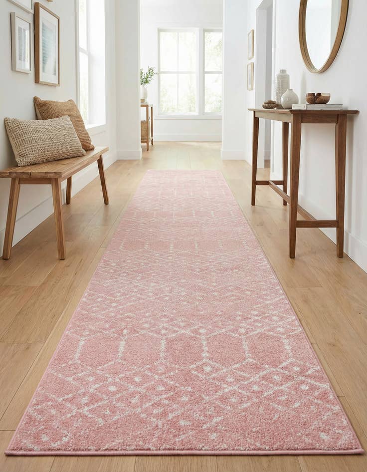 Detail image of 2' 7 x 12' Paxon Trellis Runner Rug