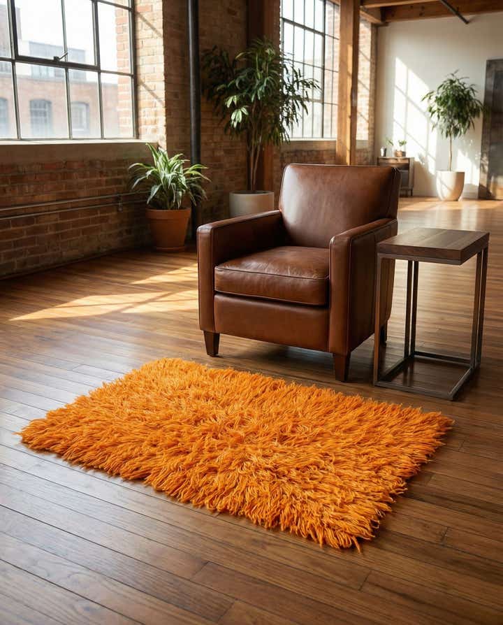 2' 5 x 4' 3 Hand Knotted Moroccan Wool Rug