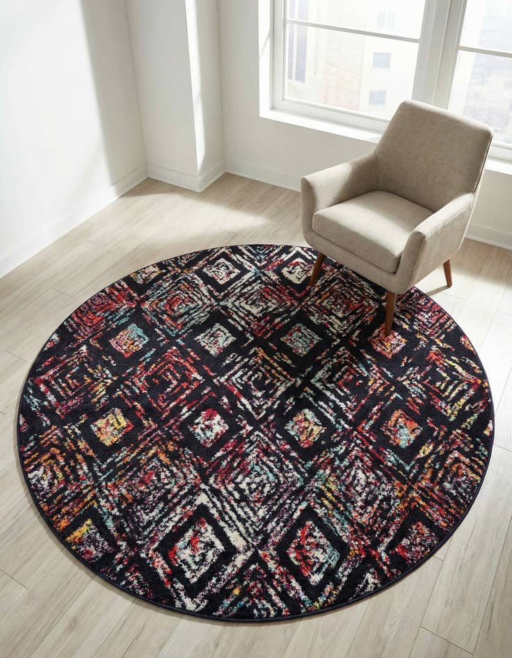 Detail image of 5' 3 x 5' 3 Carrington Round Rug