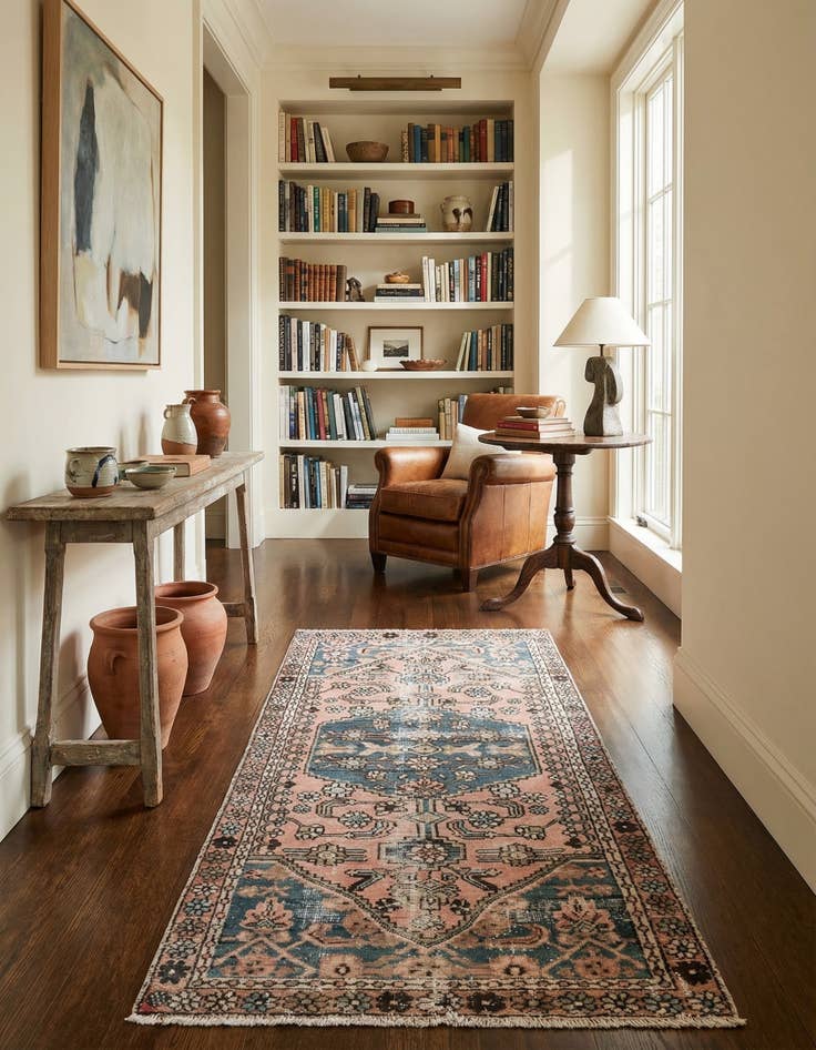 Detail image of 3' x 6' 2 Hand Knotted Ultra Vintage Persian Wool Runner Rug