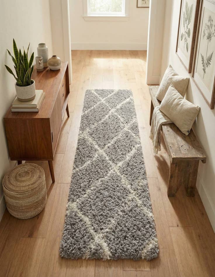 Detail image of 2' x 8' Infinity Shag Runner Rug
