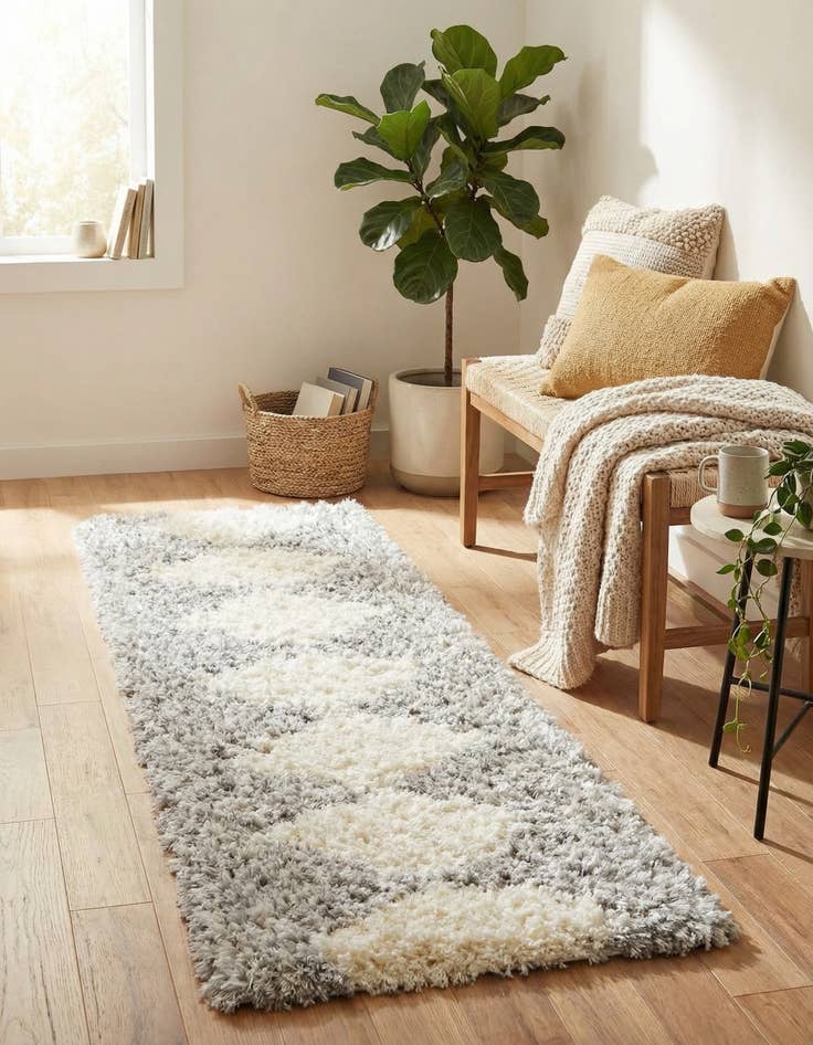 Detail image of 2' x 6' Infinity Shag Runner Rug