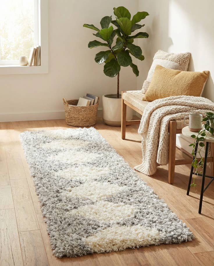 Detail image of 2' x 6' Infinity Shag Runner Rug