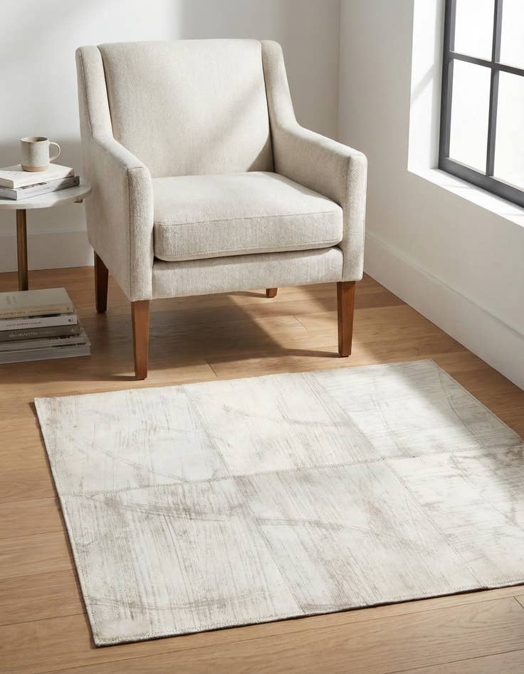 Detail image of 2' 1 x 3' Cowhide Leather Rug