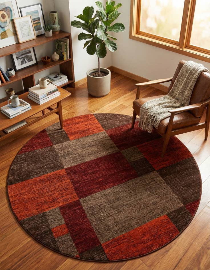 Detail image of 6' 1 x 6' 1 Equinox Round Rug