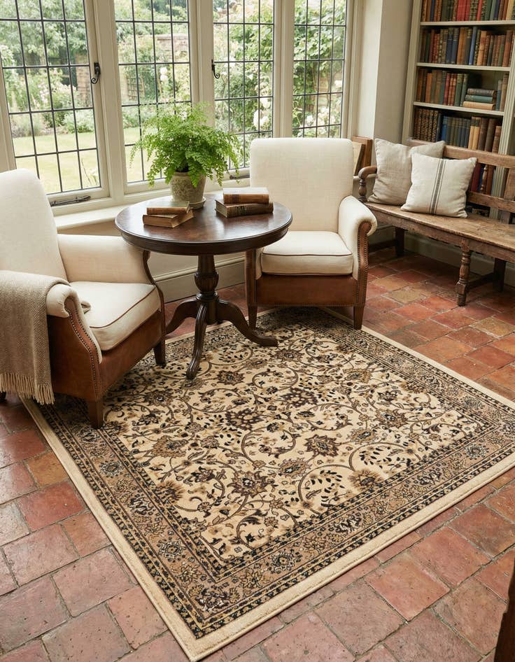 Detail image of 7' 10 x 7' 10 Yasmin Square Rug