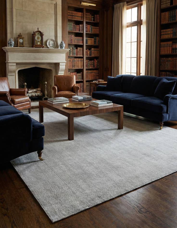 Detail image of 9' x 12'  Hand Woven Jill Zarin English Manor Farmhouse Wool Rug