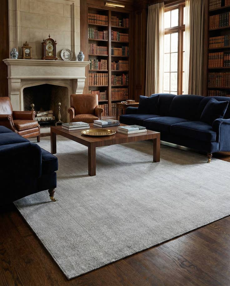 Detail image of 9' x 12' Hand Woven Jill Zarin English Manor Farmhouse Wool Rug