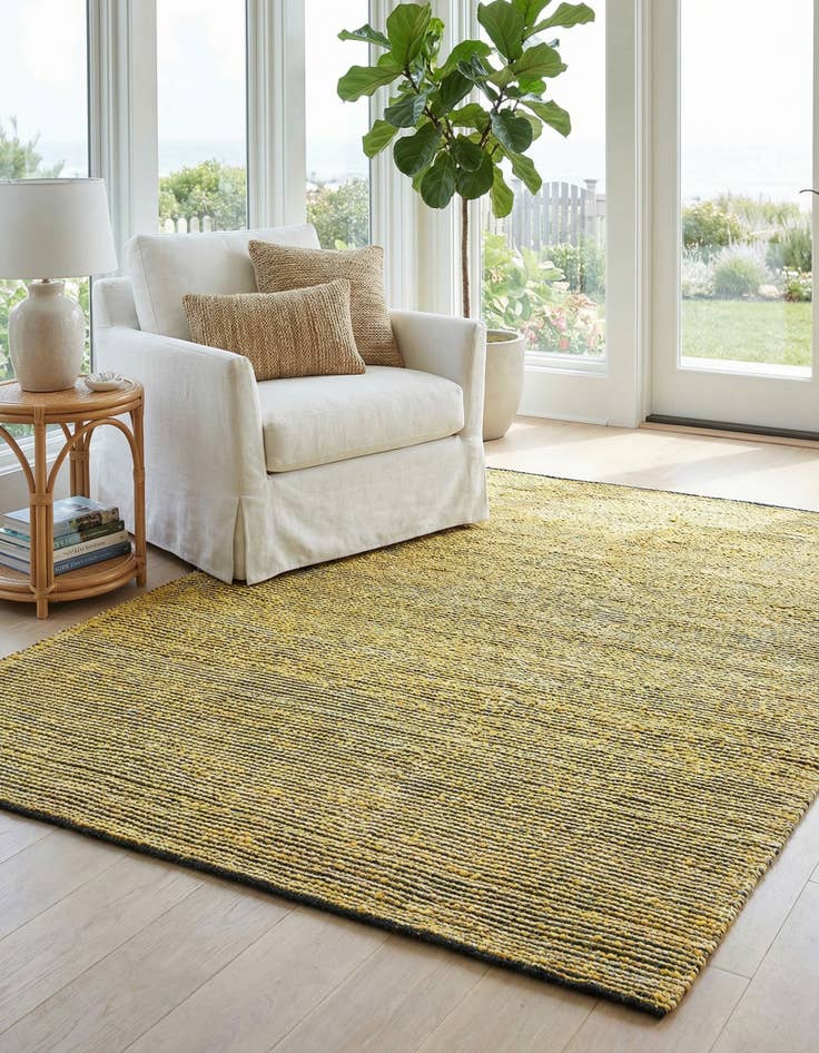 Detail image of 7' 10 x 10' Hand Woven Seaside Pearl Jute Rug