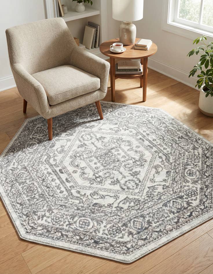 Detail image of 5' 3 x 5' 3 Boston Octagon Rug