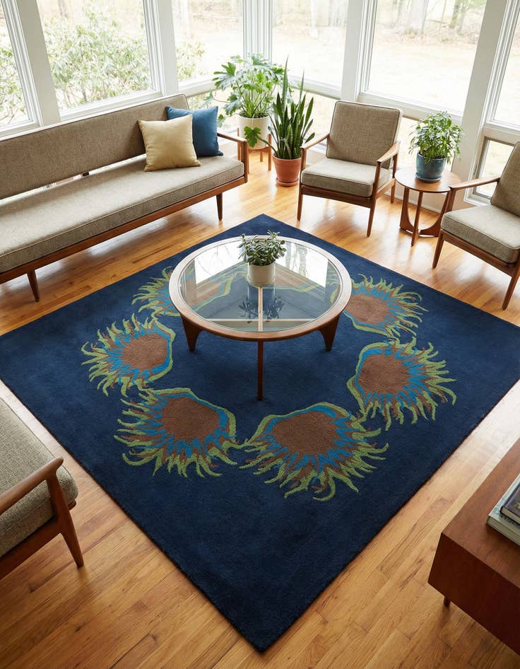 Detail image of 7' 6 x 7' 6 Luna Square Rug