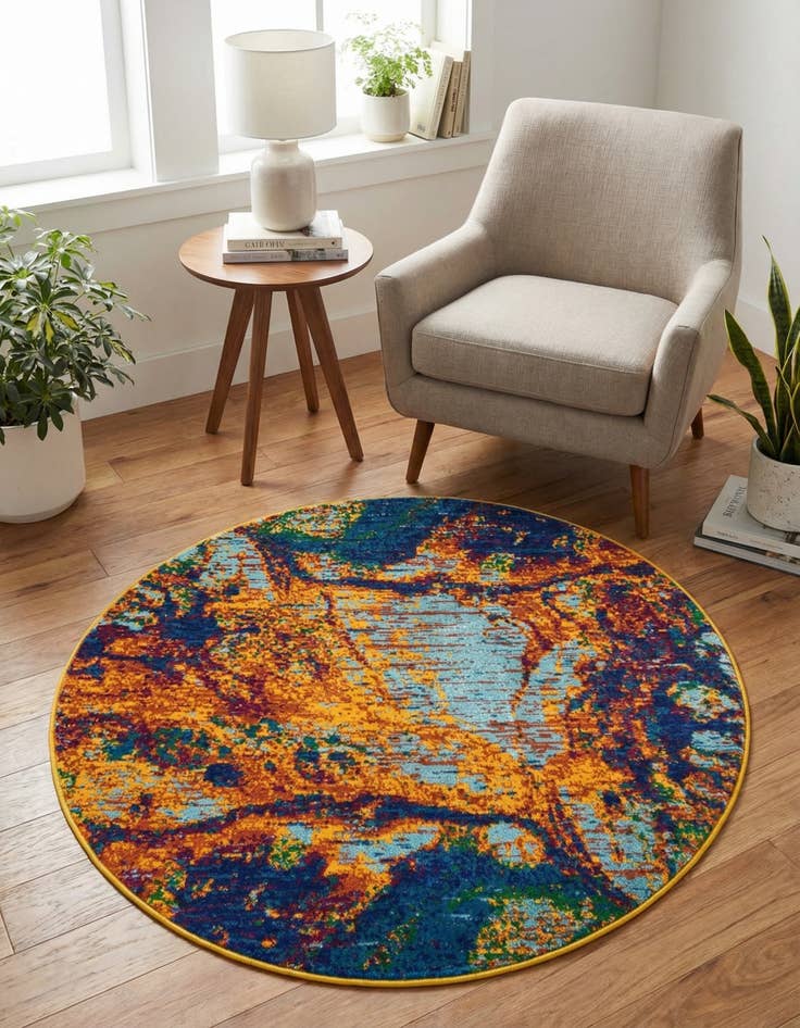 Detail image of 3' 3 x 3' 3 Calypso Round Rug