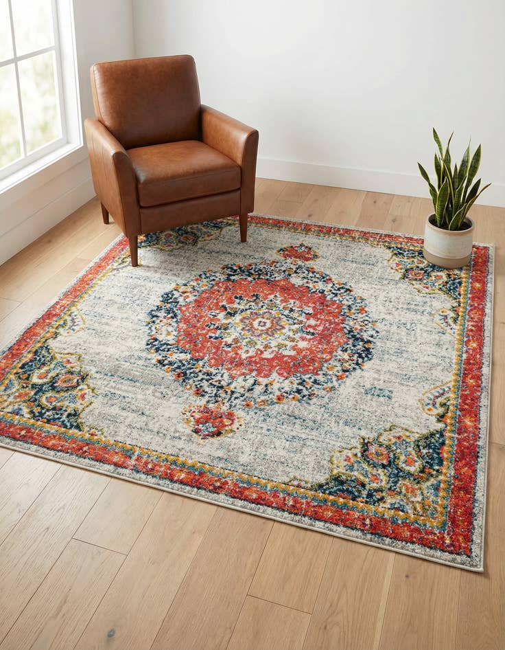 Detail image of 6' x 6' Madeline Square Rug