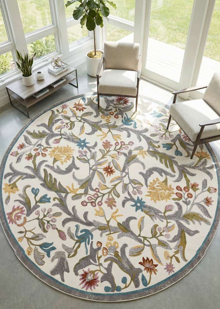8' x 8' Blossom Round Rug