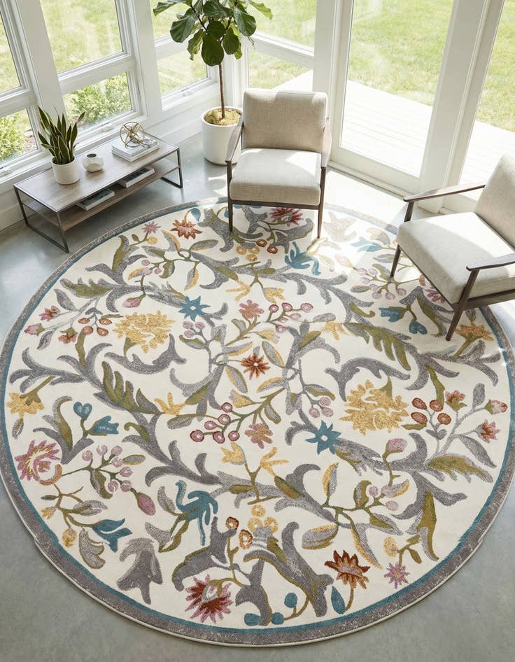 Detail image of 8' x 8' Blossom Round Rug