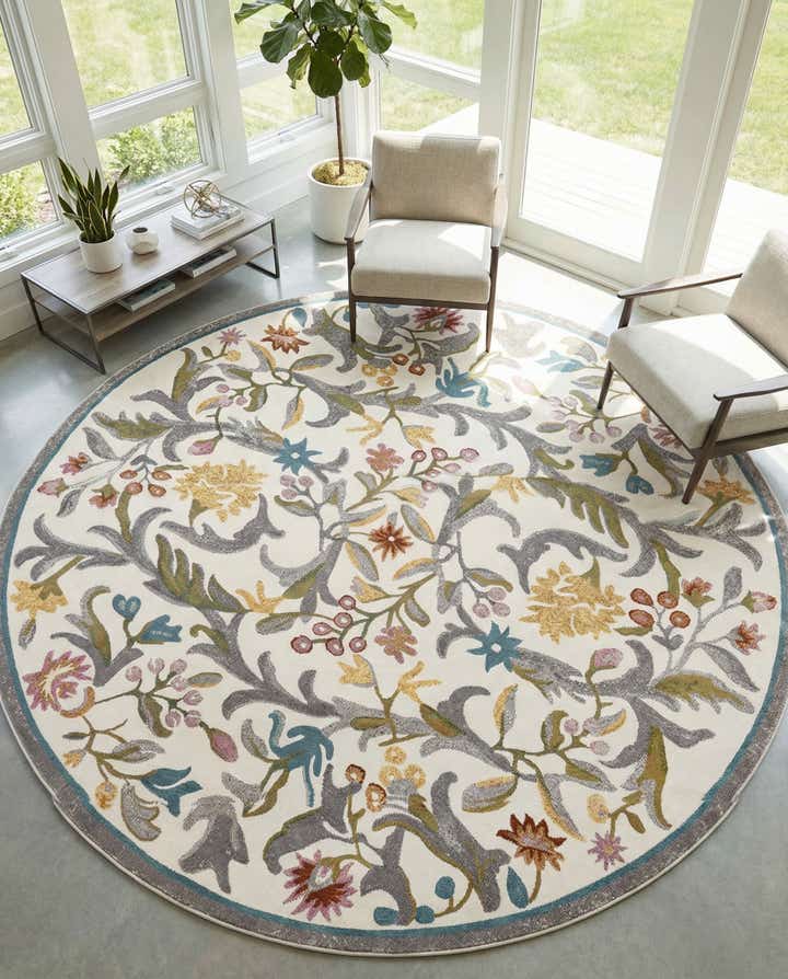 8' x 8' Blossom Round Rug