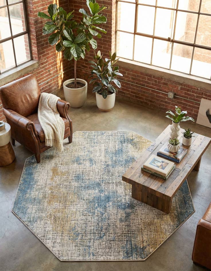 Detail image of 7' 10 x 7' 10 Deepa Octagon Rug