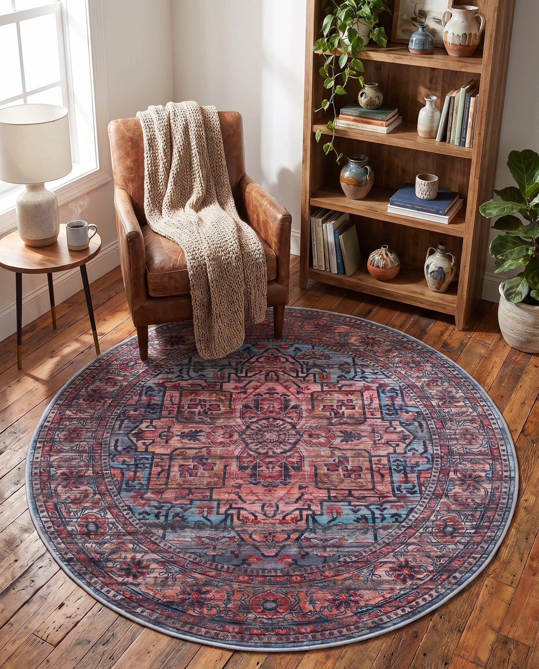 5' 3 x 5' 3 Maahru Round Rug