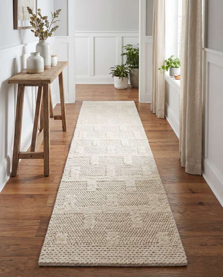 2' 7 x 12' Hand Woven Lana New Zealand Wool Runner Rug