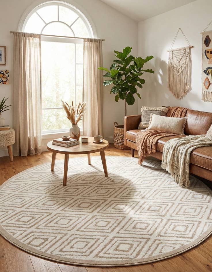 Detail image of  7' 10 x 7' 10 Hermitage Round Rug