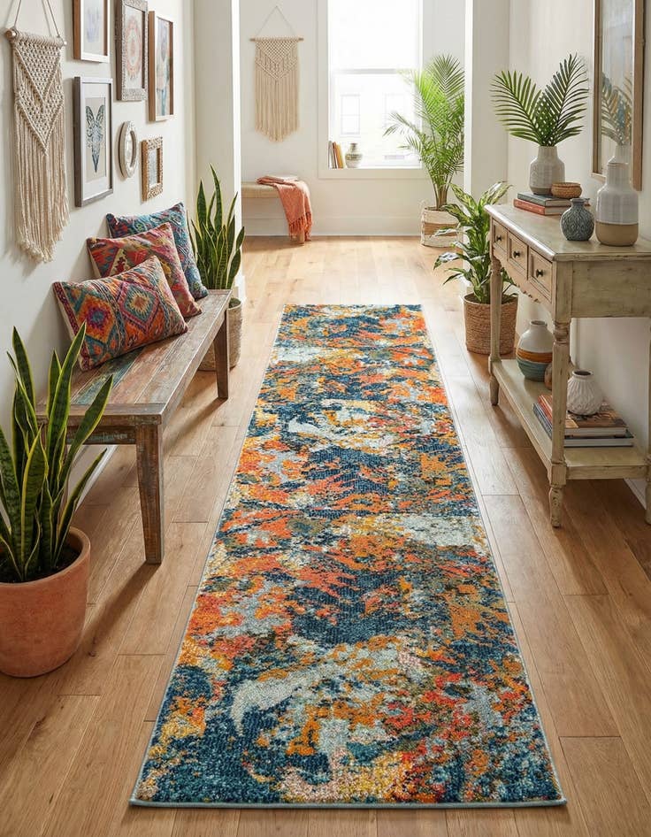 Detail image of 2' x 8' Washable Vivid Runner Rug