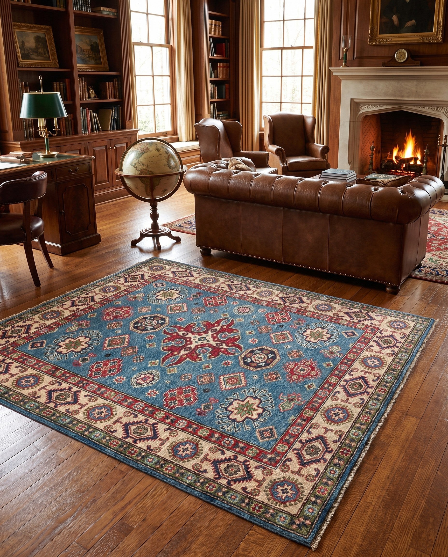 5' 2 x 6' 8 Hand Knotted Kazak Rug
