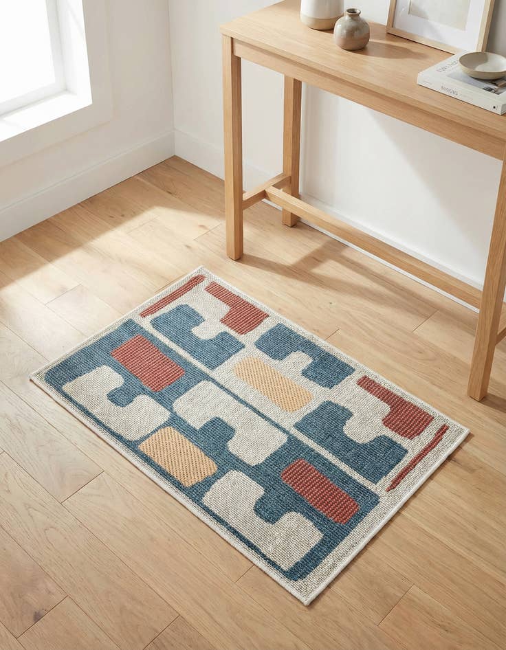 Detail image of 2' x 3' 1 Washable Baja Indoor / Outdoor Rug
