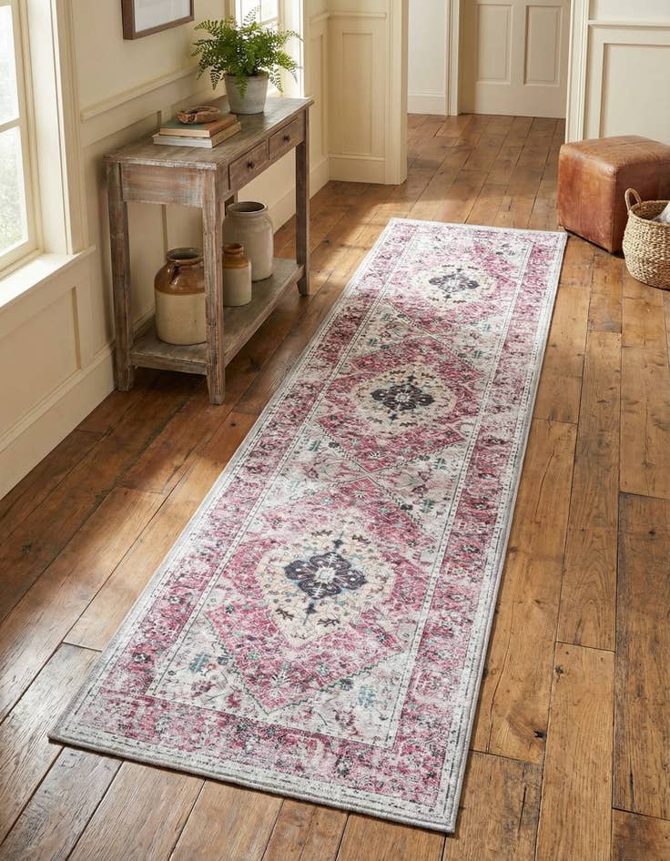 Detail image of 2' x 8' Washable Yara Runner Rug