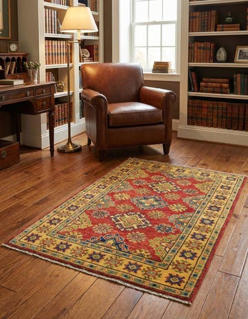 2' 7 x 4' 1 Hand Knotted Kazak Rug