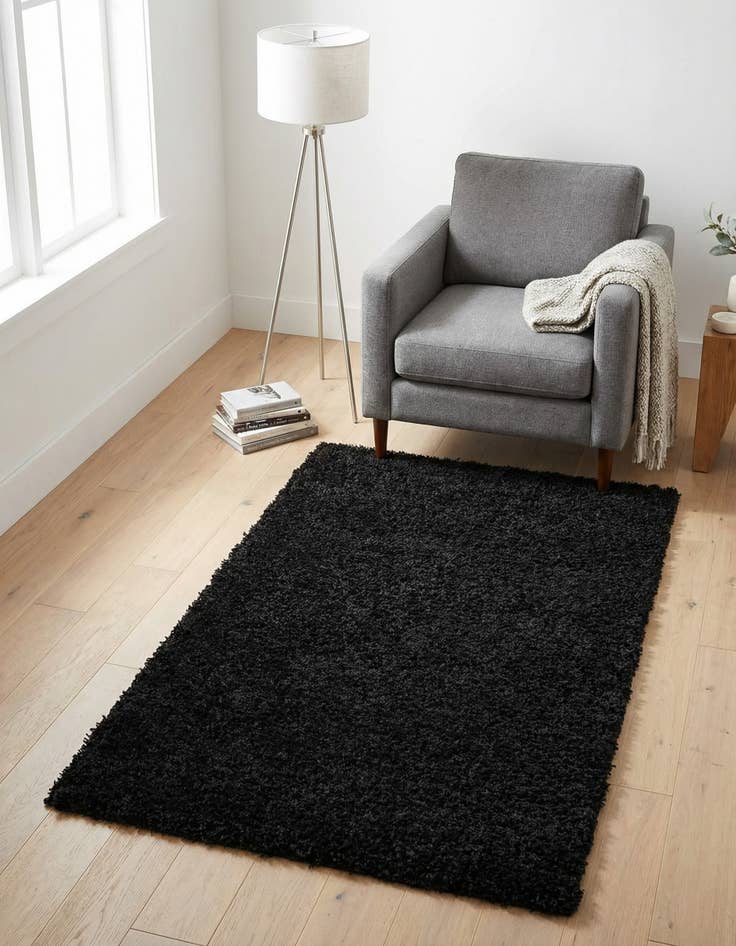 Detail image of 3' x 5' 3 Solid Shag Rug